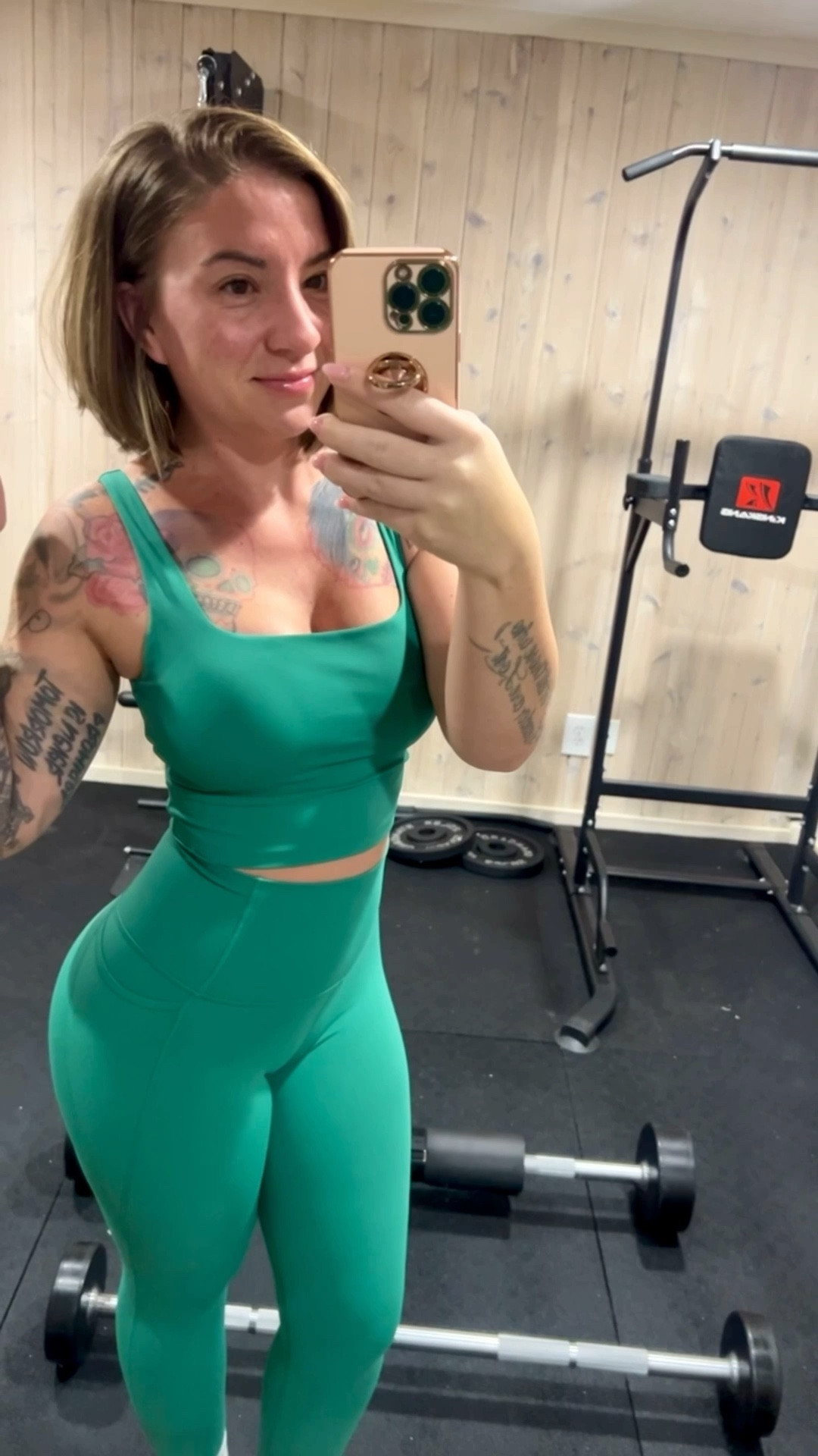 Strong + soft. Showing up for me today. 💚
Back in my lifting era — slow, intentional, consistent.
And yes… the bob is absolutely BOBBING 😌💇‍♀️

Wearing:
• CRZ Yoga Sports Bra (Cascadia Green) – size XS
• CRZ Yoga Leggings (Cascadia Green, 25”) – size XS
Fit is smoothing, squat-proof, and holds everything in without feeling tight. 10/10.

Tap to shop 💚
•
•
•

#LTKfit #LTKactive #CRZYoga #gymfit #fitmom #girlswholift
#momstrong #wellnessjourney #activewearhaul #bobcut #fallinginlovewithfitness

#LTKActive #LTKPetite #LTKMidsize