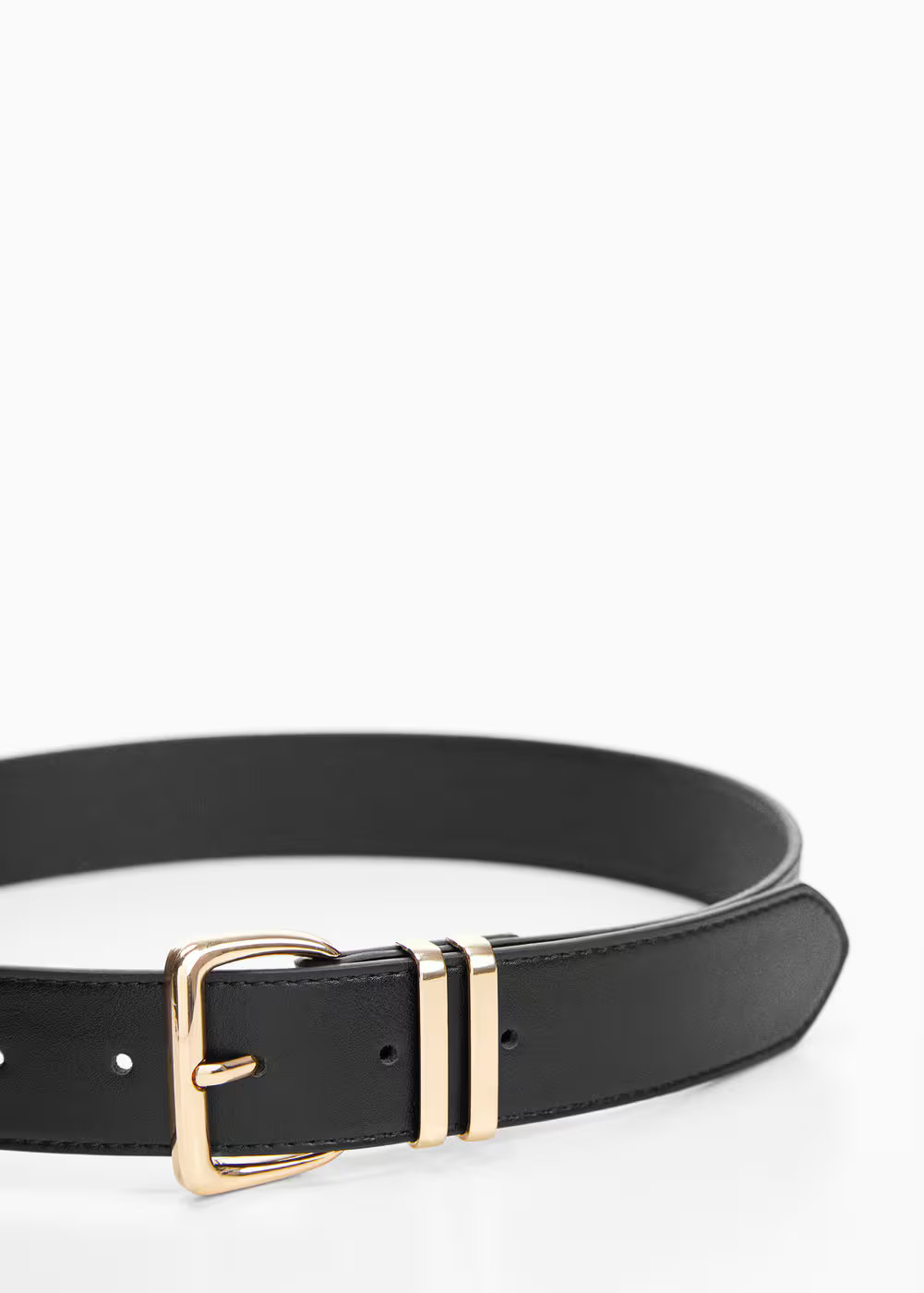 Square buckle belt -  Women | Mango USA | MANGO (US)