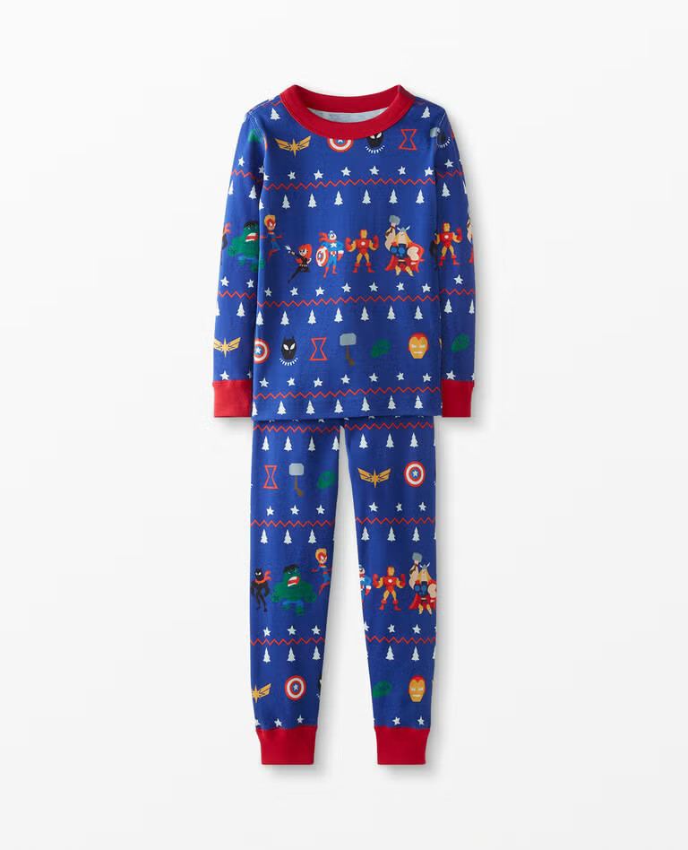 Marvel Avengers Long John Pajamas In Organic Cotton | Hanna Andersson