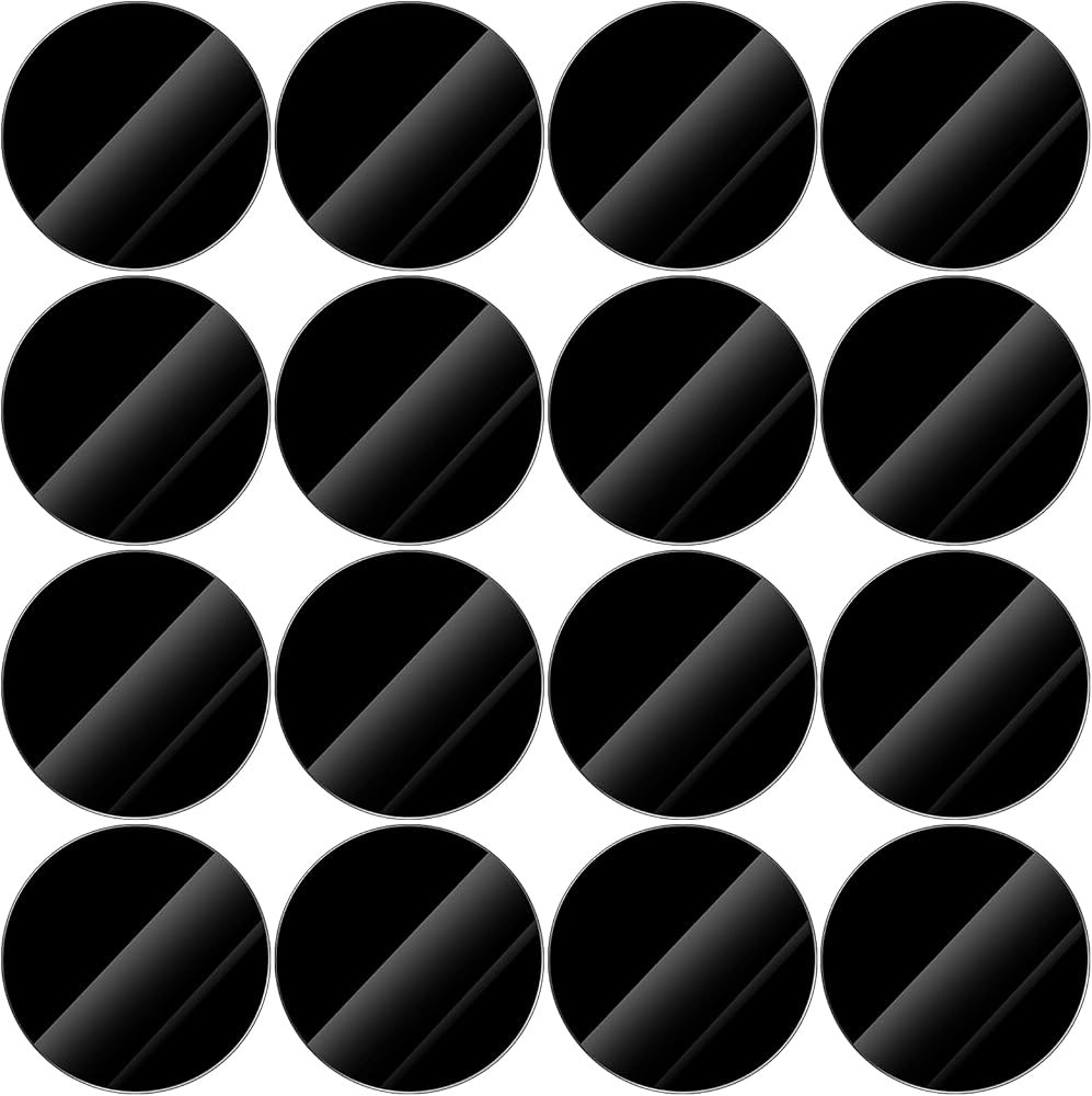 16 Pieces Clear Circle Acrylic 0.08 Inch Thick Round Acrylic Blanks Discs Panel for Picture Frame... | Amazon (US)