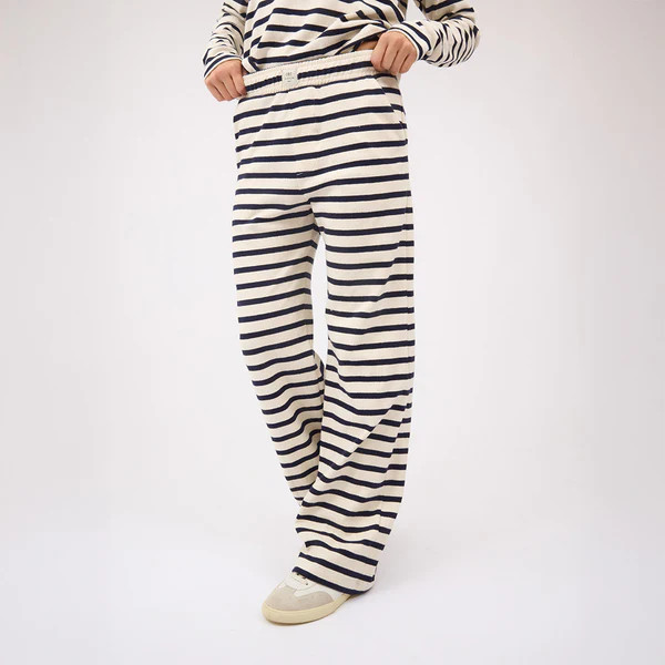 Jab Trouser, Navy Stripe | Albion Fit