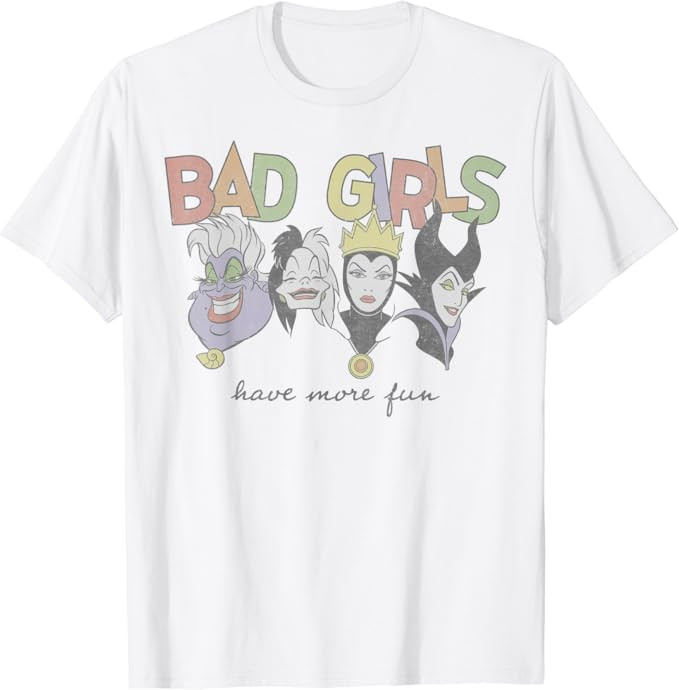 Disney Princess Villains Bad Girls Have More Fun T-Shirt | Amazon (US)