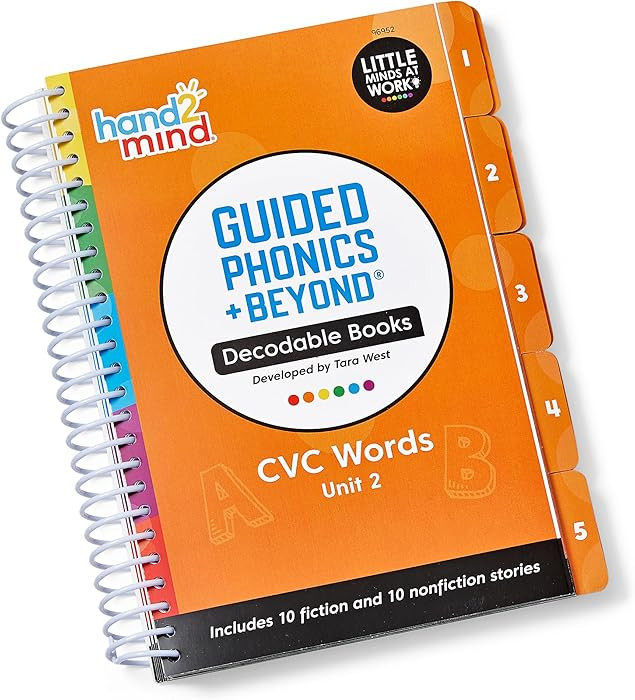 hand2mind Guided Phonics + Beyond Decodable Books Unit 2, CVC Books for Beginning Readers, Scienc... | Amazon (US)