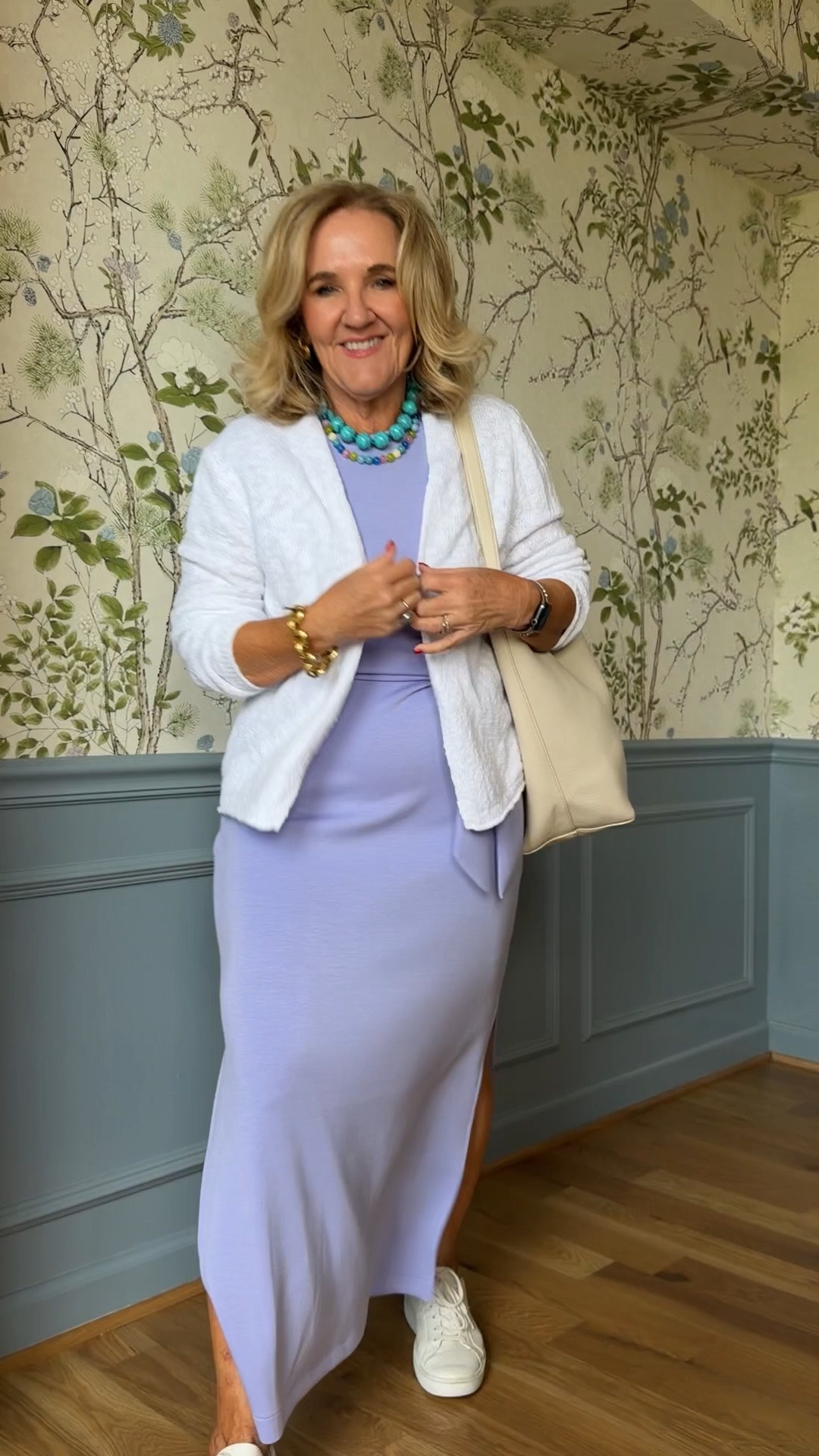 @Spanx dresses! Easy to wear for work, vacations, funerals, weddings. 
I’m wearing a medium. In all. I would recommend sizing up in that lilac dress. The lighter color needs more room.
20% off my Allie &bess necklaces code NANETTE20

#LTKOver40 #LTKWedding #LTKWorkwear