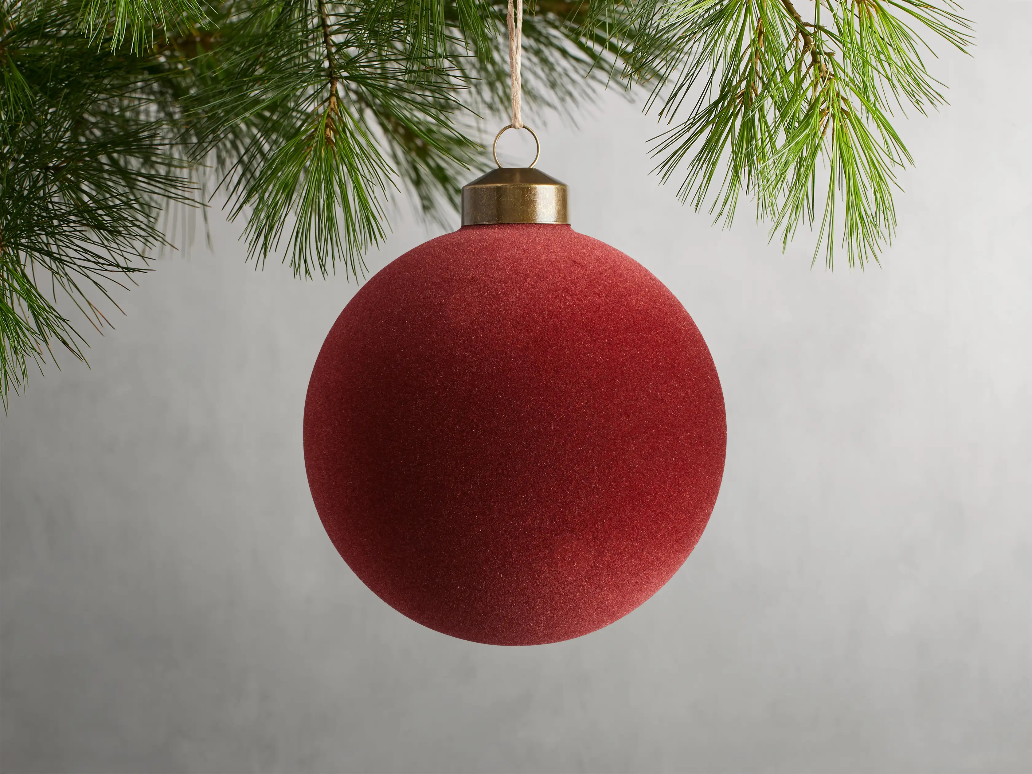 Flocked Ornaments (Set of 6) | Arhaus