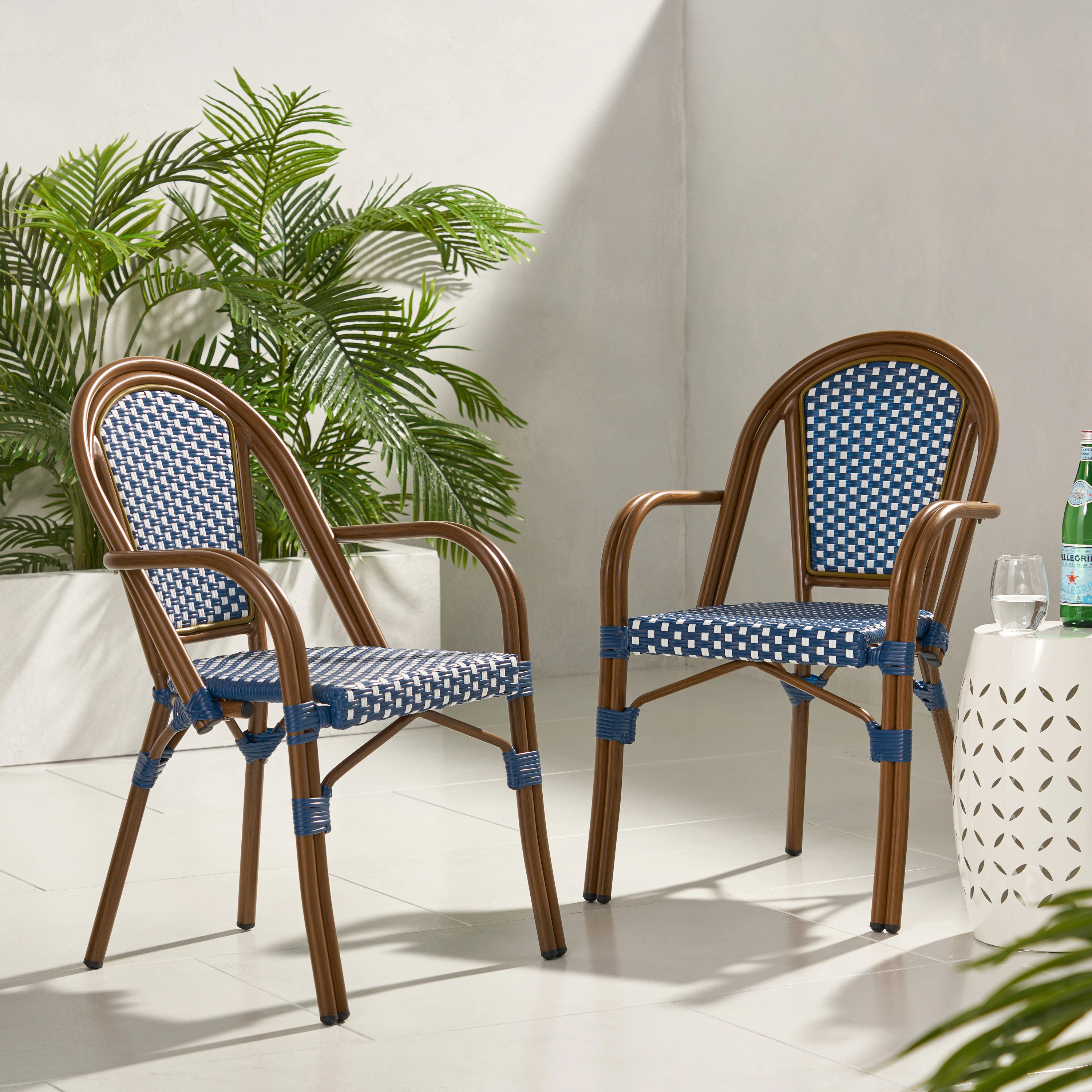Blisstyle Bistro Chair Set of 2 Outdoor Patio Chairs one_size | PC370 | Lowe's