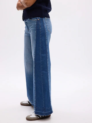 High Rise Stride Wide-Leg Jeans | Gap (US)