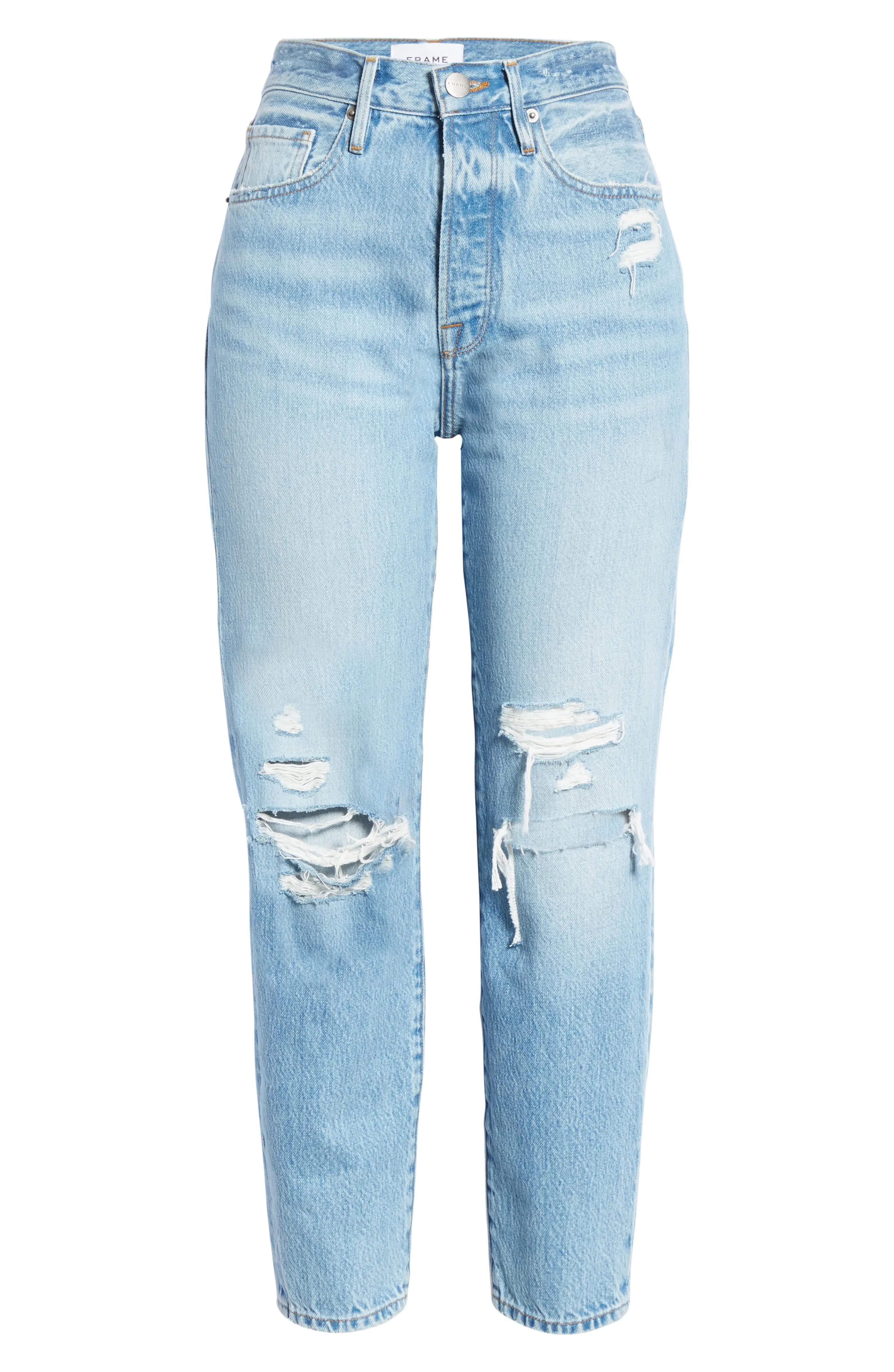 Le Original Ripped High Waist Ankle Skinny Jeans | Nordstrom