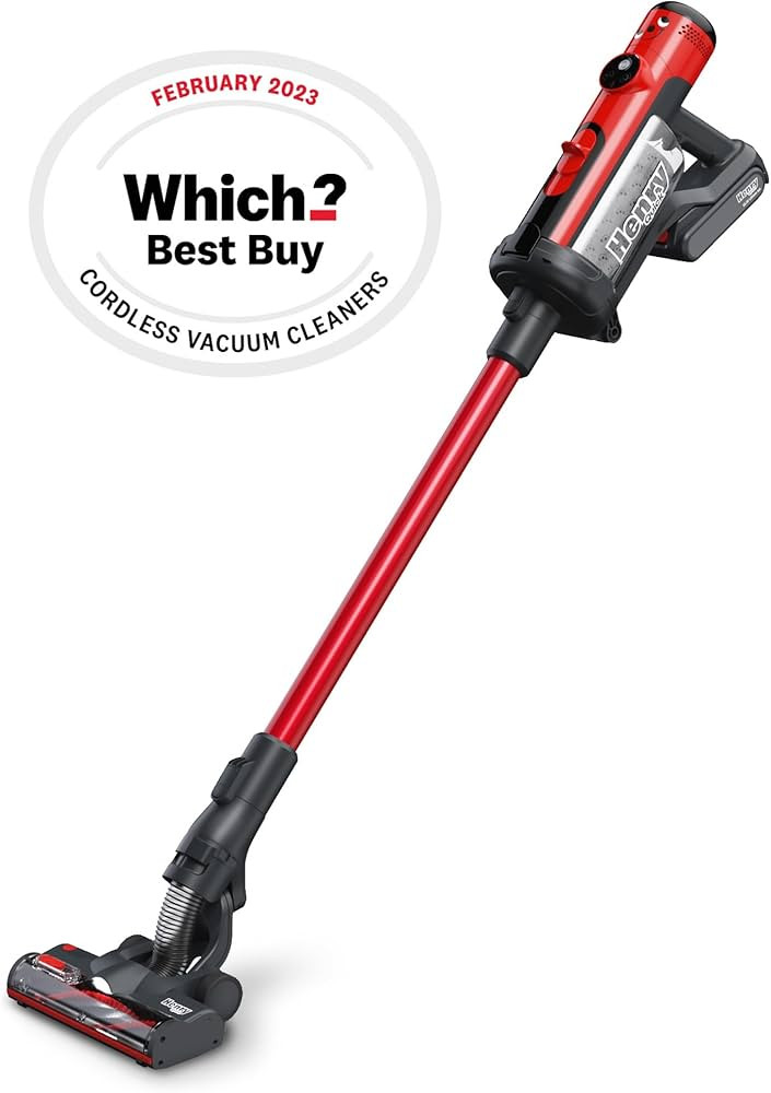 Henry Quick Hen.100, Cordless Stick Vacuum, Red, 300 W, 1 Liter | Amazon (UK)
