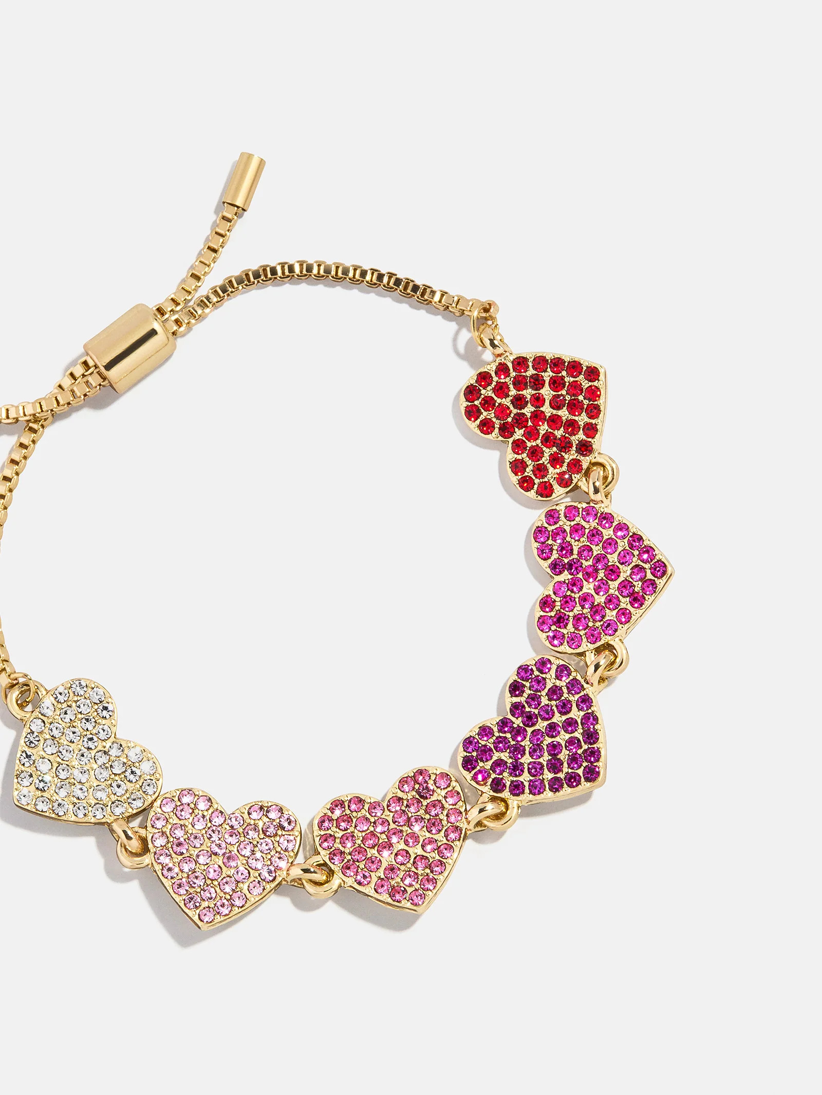 Hearts for Days Kids' Crystal Heart Bracelet - Pink Multi | BaubleBar