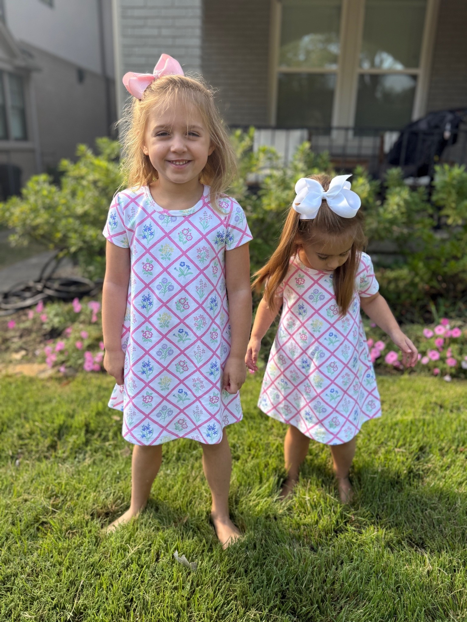 It’s still summer in the south💕Loving our play dresses and shoes (not pictured but worn with these sweet outfits!)