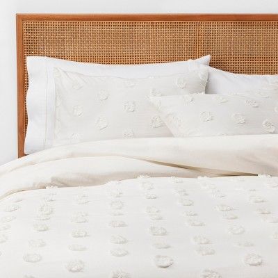 Textured Dot Duvet Cover Set Cream - Opalhouse™ | Target