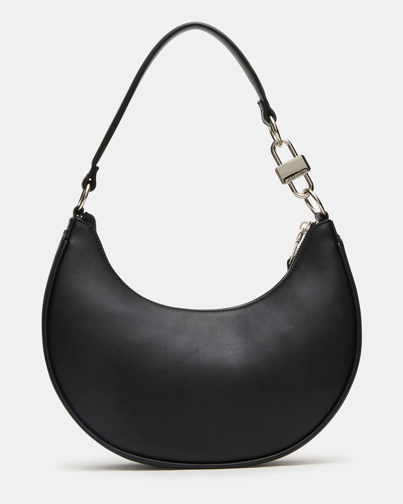 LOHAN Bag Black Structured Hobo Shoulder Handbag | Steve Madden (US)