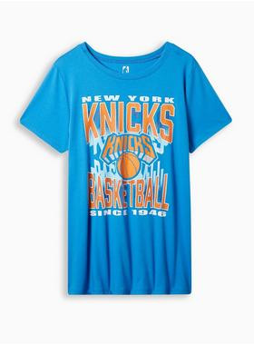 NBA New York Knicks Classic Fit Cotton Crew Neck Tee | Torrid (US & Canada)