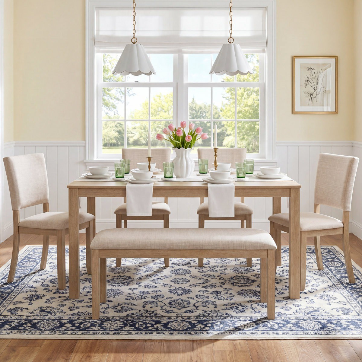 Nothing makes a house feel more like home than a beautiful farmhouse dining table 🤍🌾 This rustic dining set has that perfect mix of charm, comfort, and elegance. Whether you're hosting Thanksgiving, Sunday brunch, or a simple family dinner, this table creates the kind of space where everyone wants to stay a little longer. Absolutely obsessed with this look!#BirchLaneHome #FarmhouseDecor #DiningTableSet #RusticDiningSet #DiningRoomDesign #HomeDecorIdeas #ModernFarmhouseStyle #WoodFurniture #DiningRoomInspo #CozyInteriors #NeutralDecor #RusticStyle #KitchenAndDining #GatherTogether #FamilyDining #HostessLife #InteriorLover #DecorInspiration #DiningSpace #CountryChic #FarmhouseFurniture #HomeSweetHome #RusticLiving #DiningRoomGoals #WoodTable #EntertainInStyle #DecorLover #HomeStyling #WarmHome #ClassicFarmhouse #TimelessHome #DiningTableDecor #RusticElegance #HomeInteriorDesign #BeautifulHomes #HouseGoals #DiningRoomRefresh #CozyVibes #FarmhouseAesthetic #HomeInspiration

#LTKSeasonal #LTKHome #LTKSaleAlert
