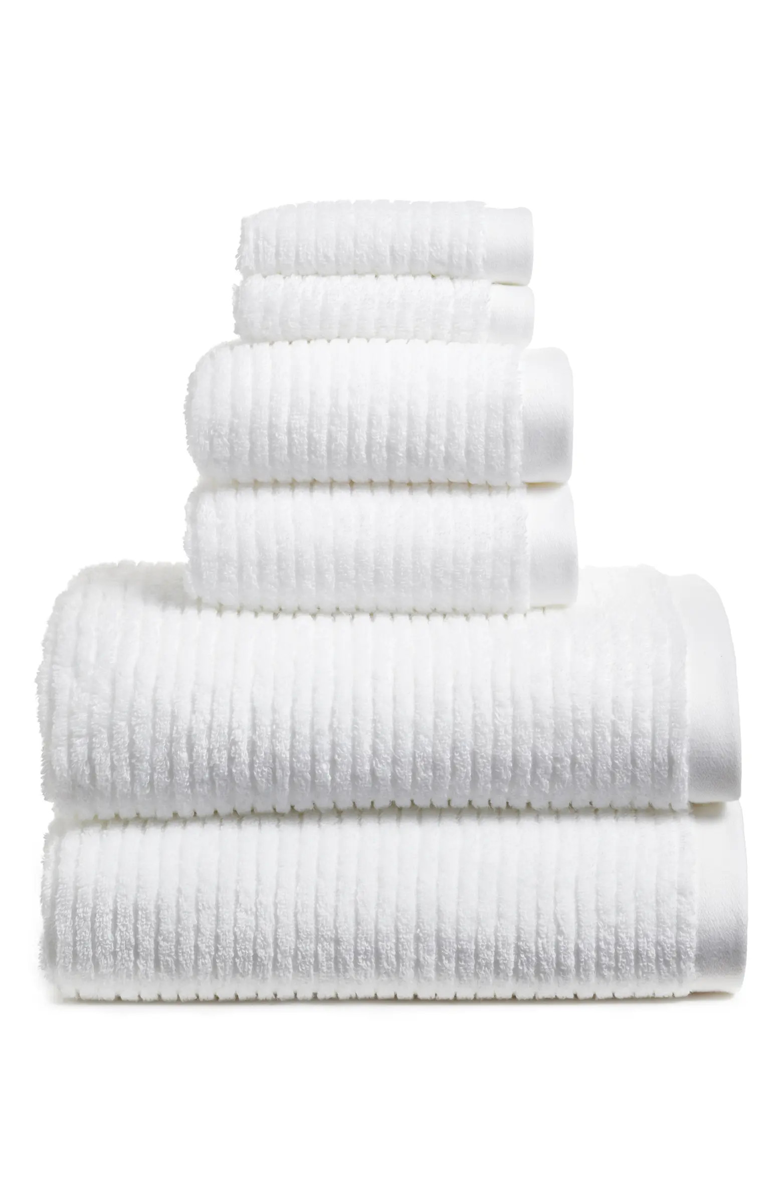 6-Piece Hydro Organic Cotton Blend Bath Towel, Hand Towel & Washcloth Set | Nordstrom Rack