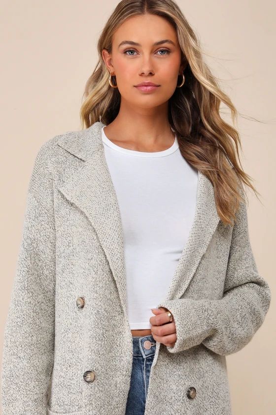 Cuddle Club Beige Long Sleeve Sweater Coat | Lulus