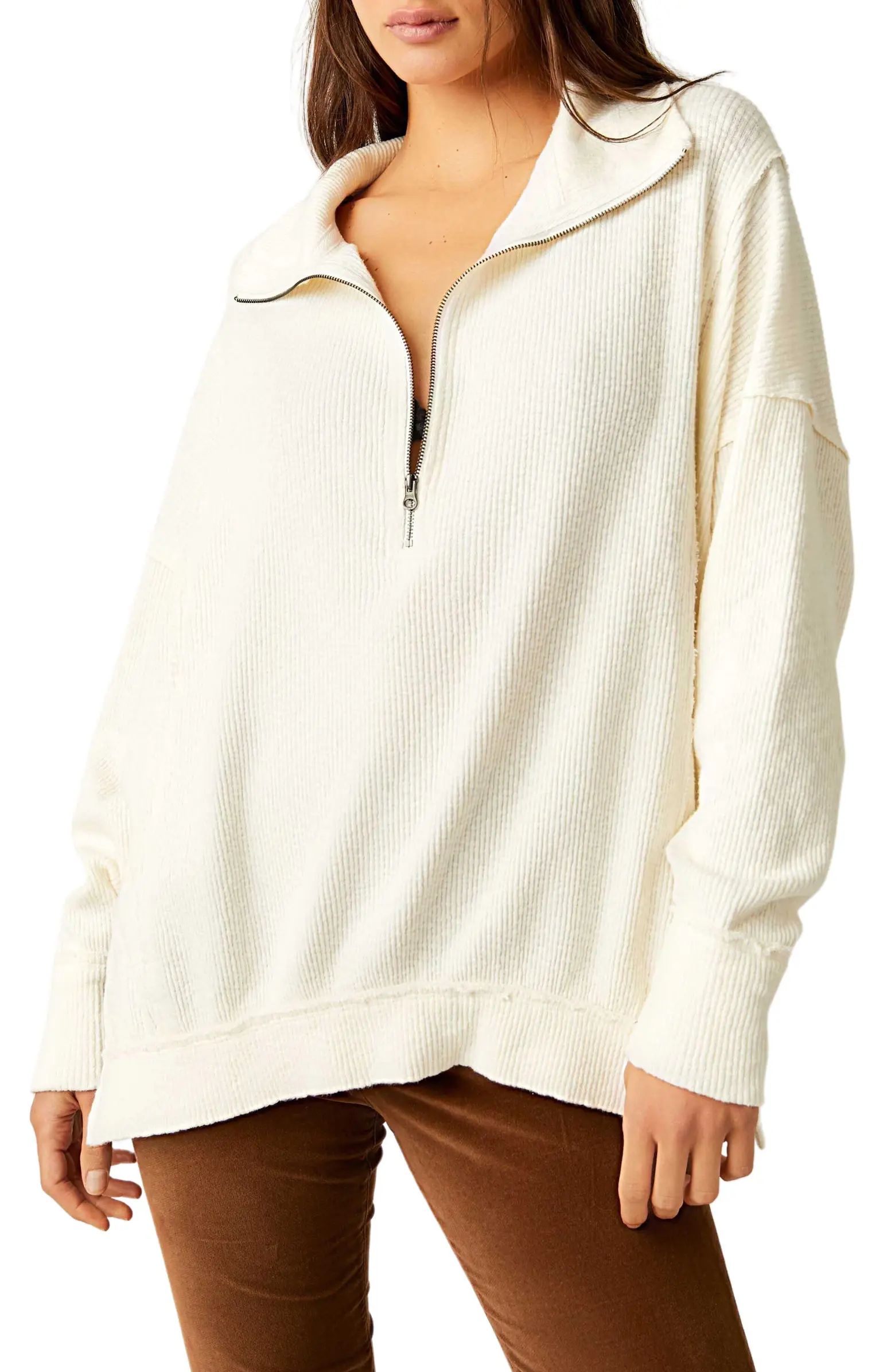 Walk Away Half Zip Tunic Pullover | Nordstrom