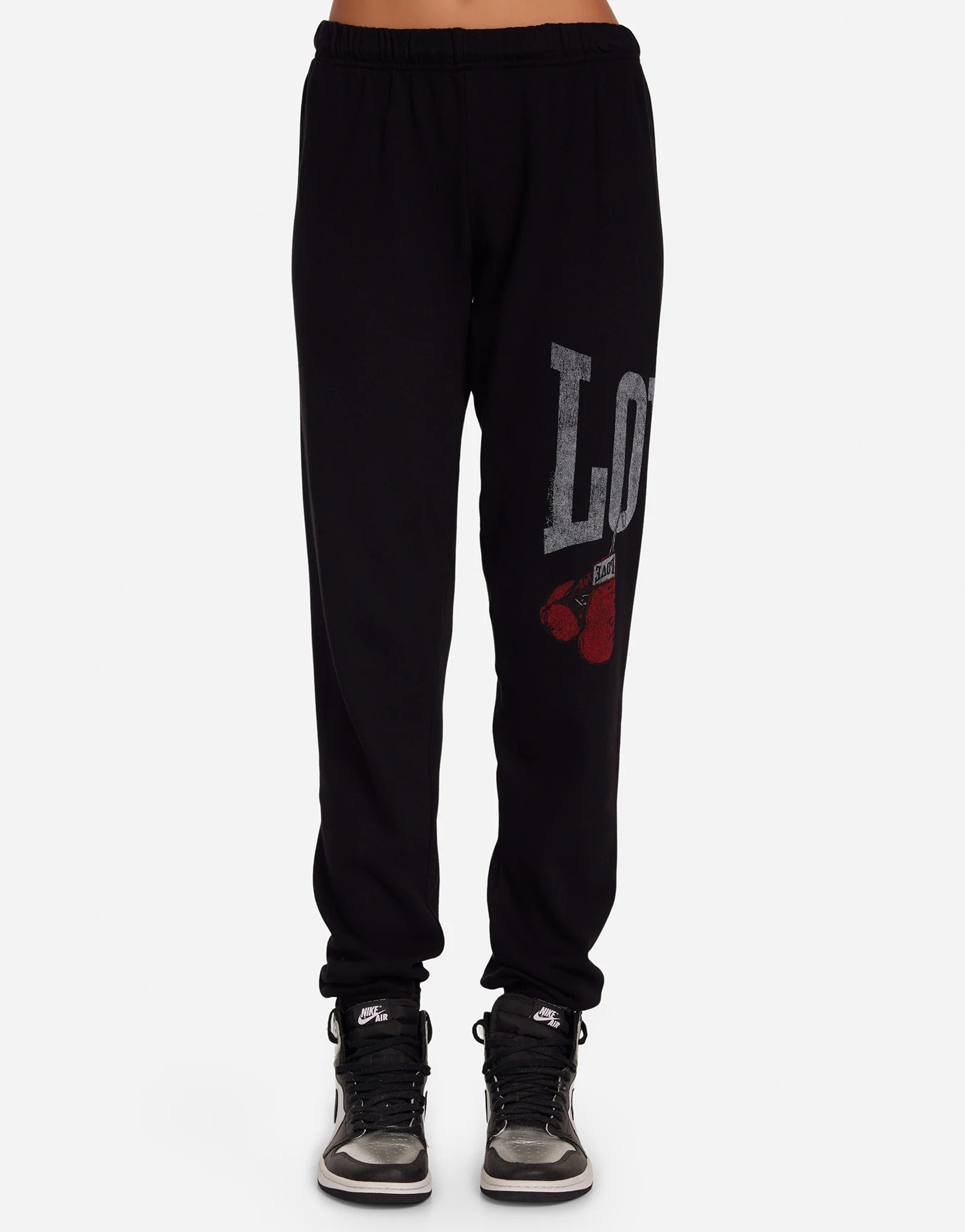 Vintage Boxing Love Sweatpants in Black | Tanzy by Lauren Moshi | Lauren Moshi