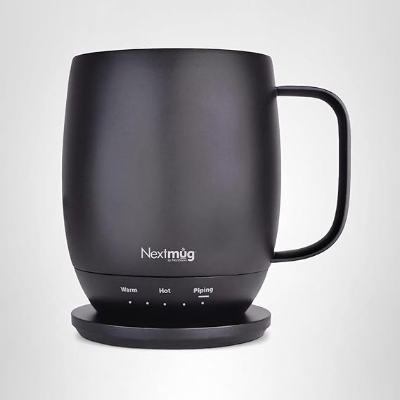 Nextmug - Temperature-Controlled, Self-Heating Coffee Mug (Black - 14 oz.) | Amazon (US)
