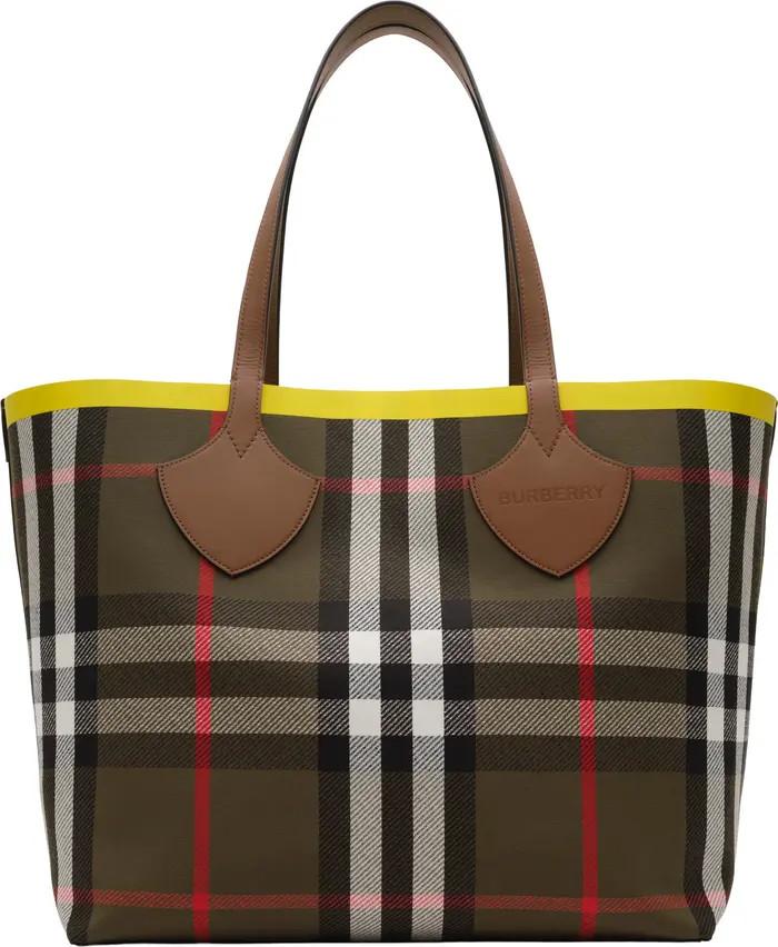 Large Check Tote | Nordstrom