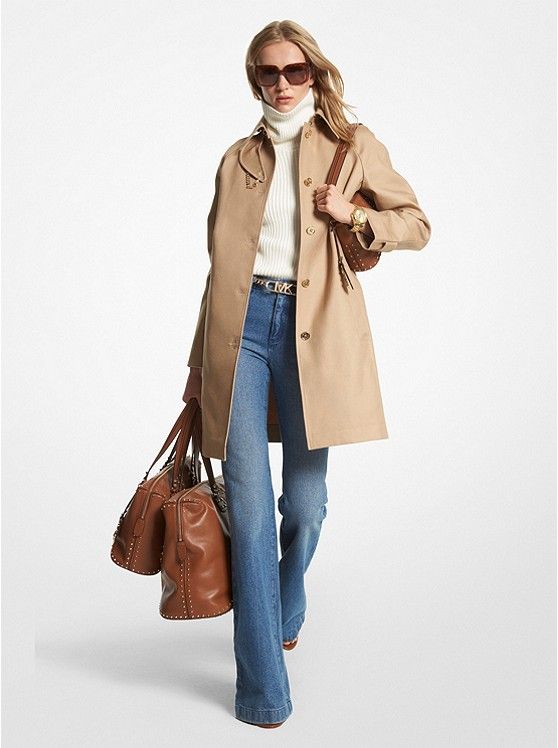 Cotton Belted Trench Coat | Michael Kors US