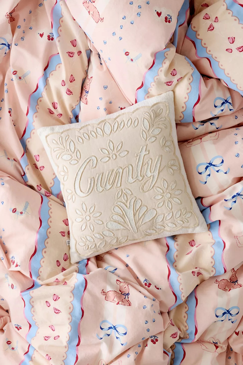 Cheeky Doily Throw Pillow | Urban Outfitters (US and RoW)