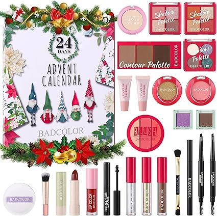 Makeup Advent Calendar 2025, 24 Days Christmas Countdown Calendar Surprise Gift Kit, Xmas Holiday... | Amazon (US)