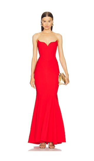 x REVOLVE Billie Gown in Red | Revolve Clothing (Global)