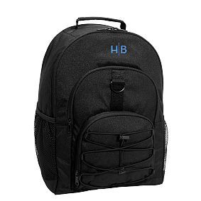 Gear-Up Black Solid  Backpack | Pottery Barn Teen