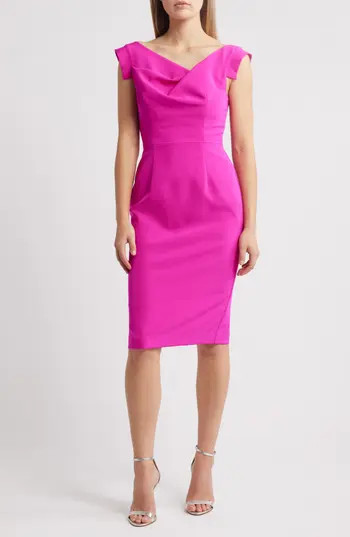 Black Halo Jackie O Sheath Dress in Vibrant Pink at Nordstrom Rack, Size 12 | Nordstrom Rack
