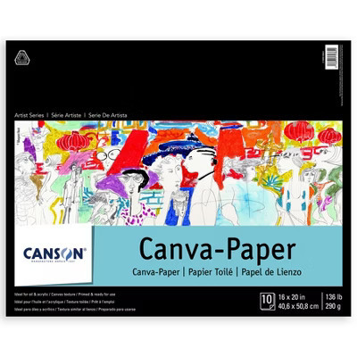 Canson Artist Series Canva Canvas Pad, Foldover Binding, 10 Sheet, 16x20 inch, 1 Count | Target