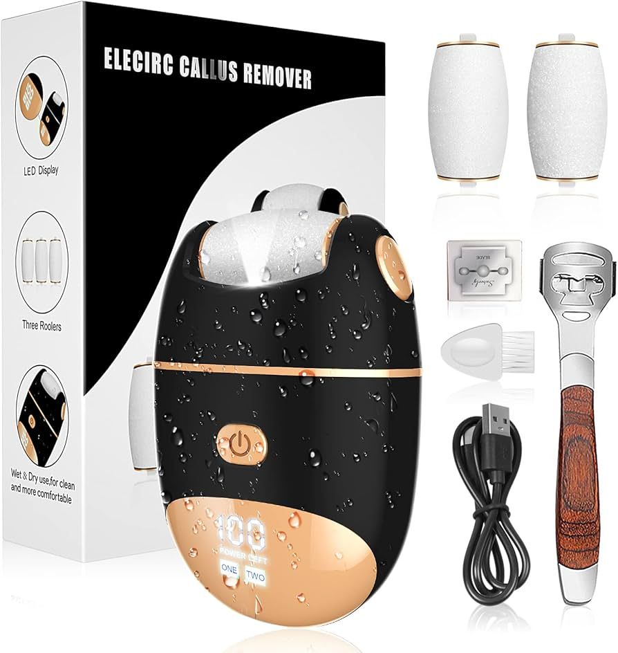 Electric Callus Remover for Feet, Rechargeable Pedicure Tools Foot Care Kit, Callus Remover for F... | Amazon (US)