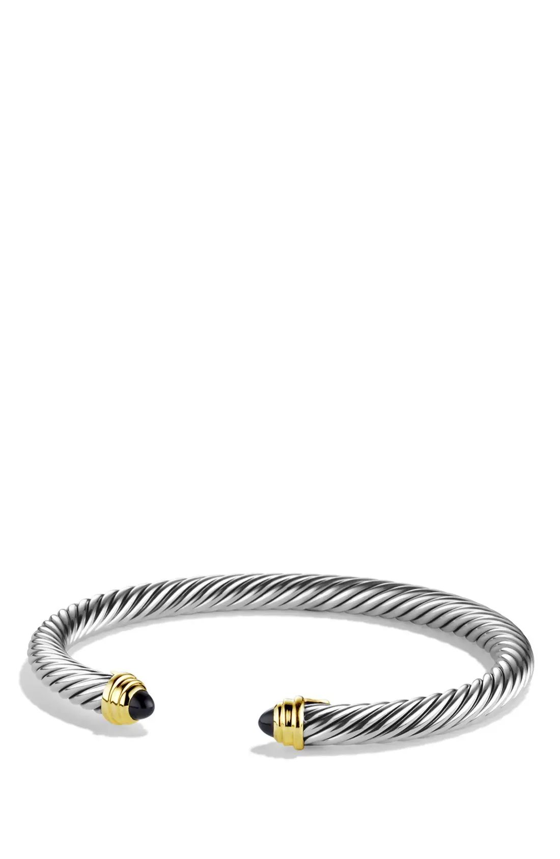 'Cable Classics' Bracelet with Semiprecious Stones & Gold | Nordstrom