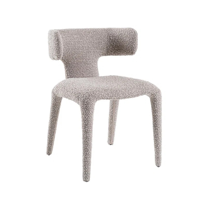 Margart Fabric Wing Back Arm Chair Dining Chair | Wayfair North America
