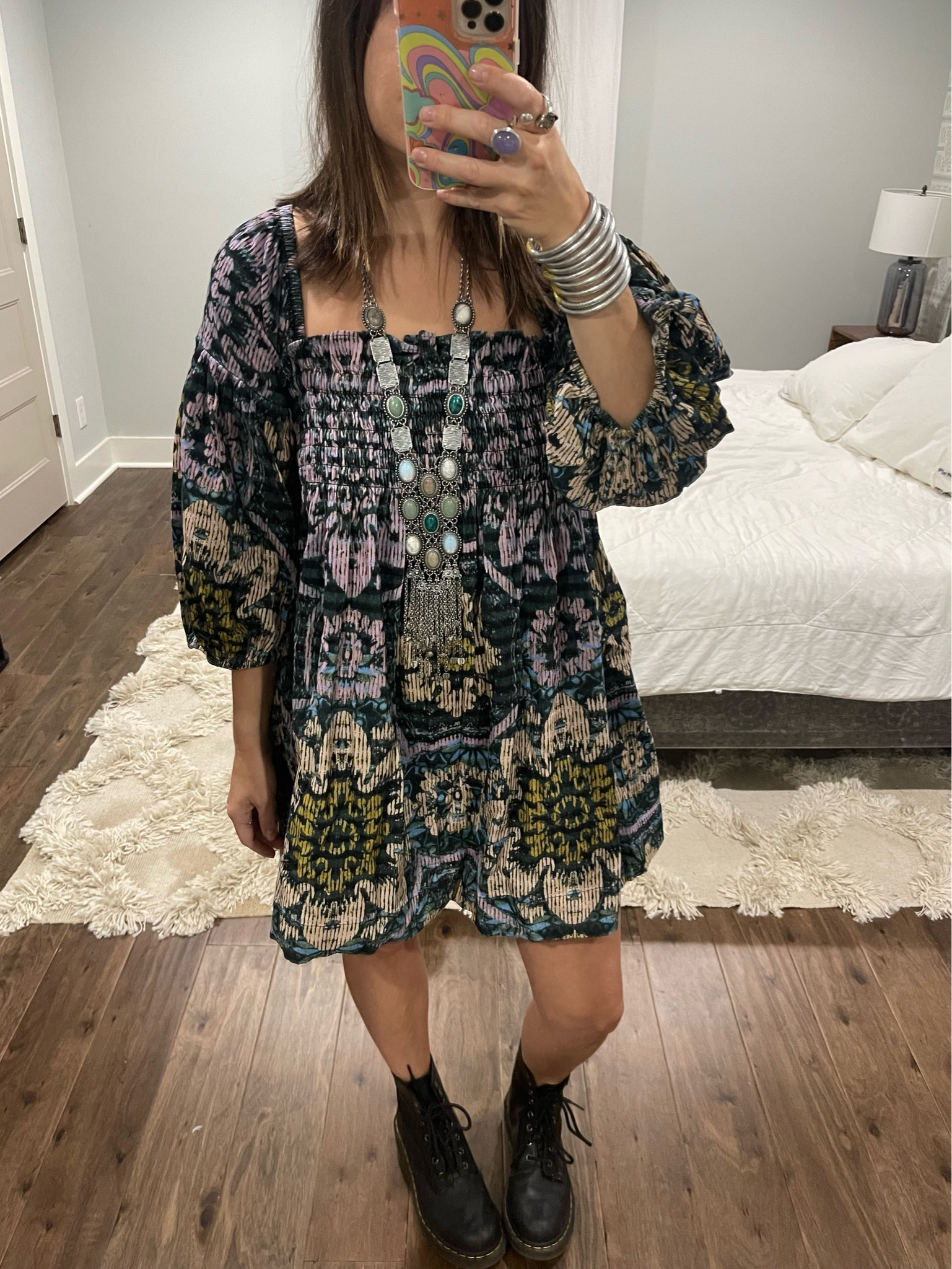 Out to dinner…necklace is VERY old Free People, but I’ll try to link something similar! #ootd #ootn #freepeople