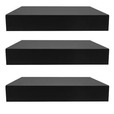 Sorbus 9" Square Tile Floating Shelves with Invisible Brackets | Wayfair North America