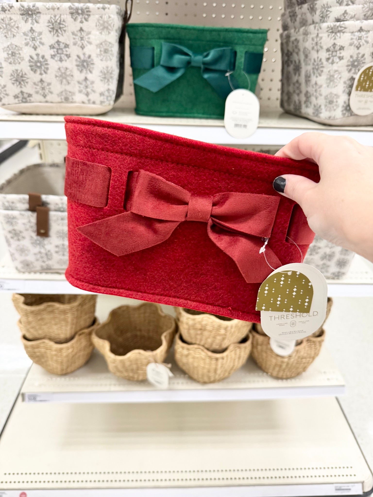 Christmas gift basket, bow basket, red Christmas bow basket, target gift basket

#LTKFindsUnder50 #LTKHoliday #LTKGiftGuide