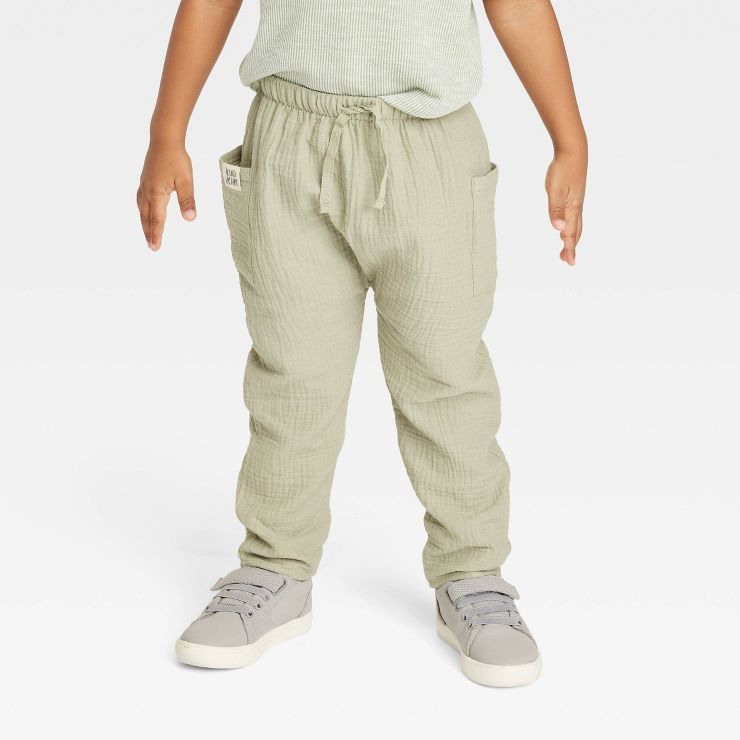 Grayson Collective Toddler Gauze Jogger Pants - Sage Green | Target