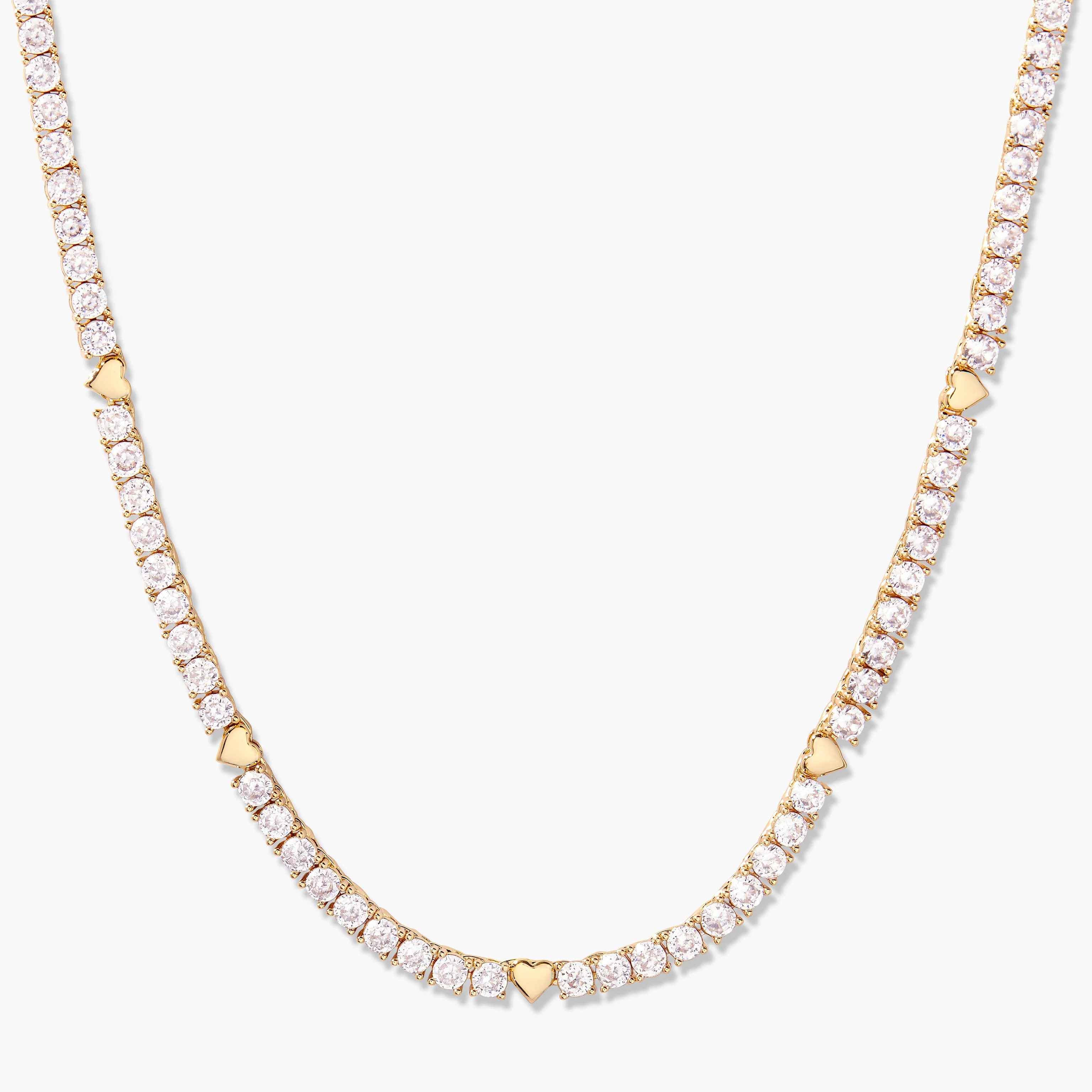 Coco Heart Tennis Necklace | Brook and York