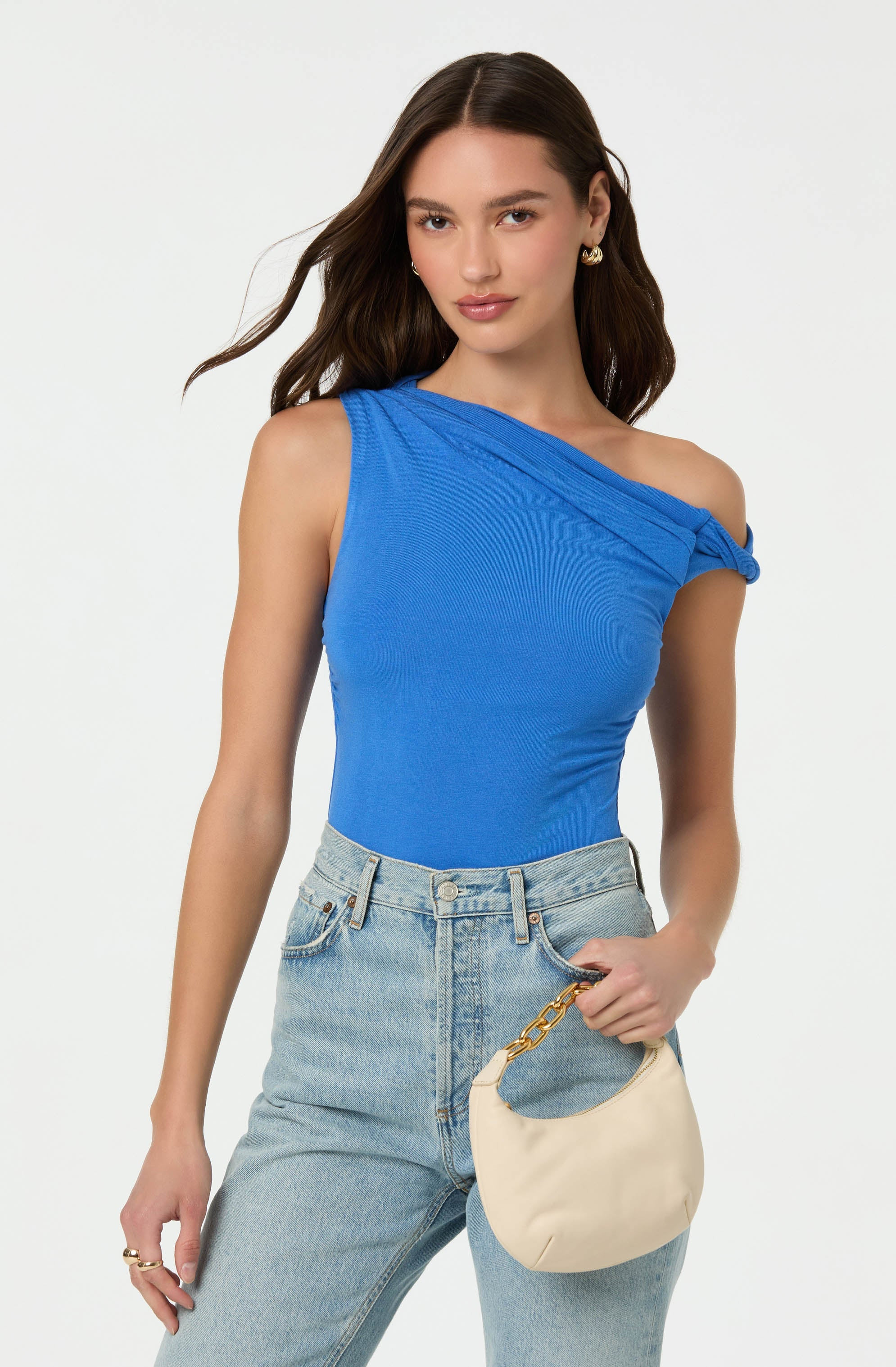 Fiora Asymmetrical Bodysuit | ASTR The Label (US)