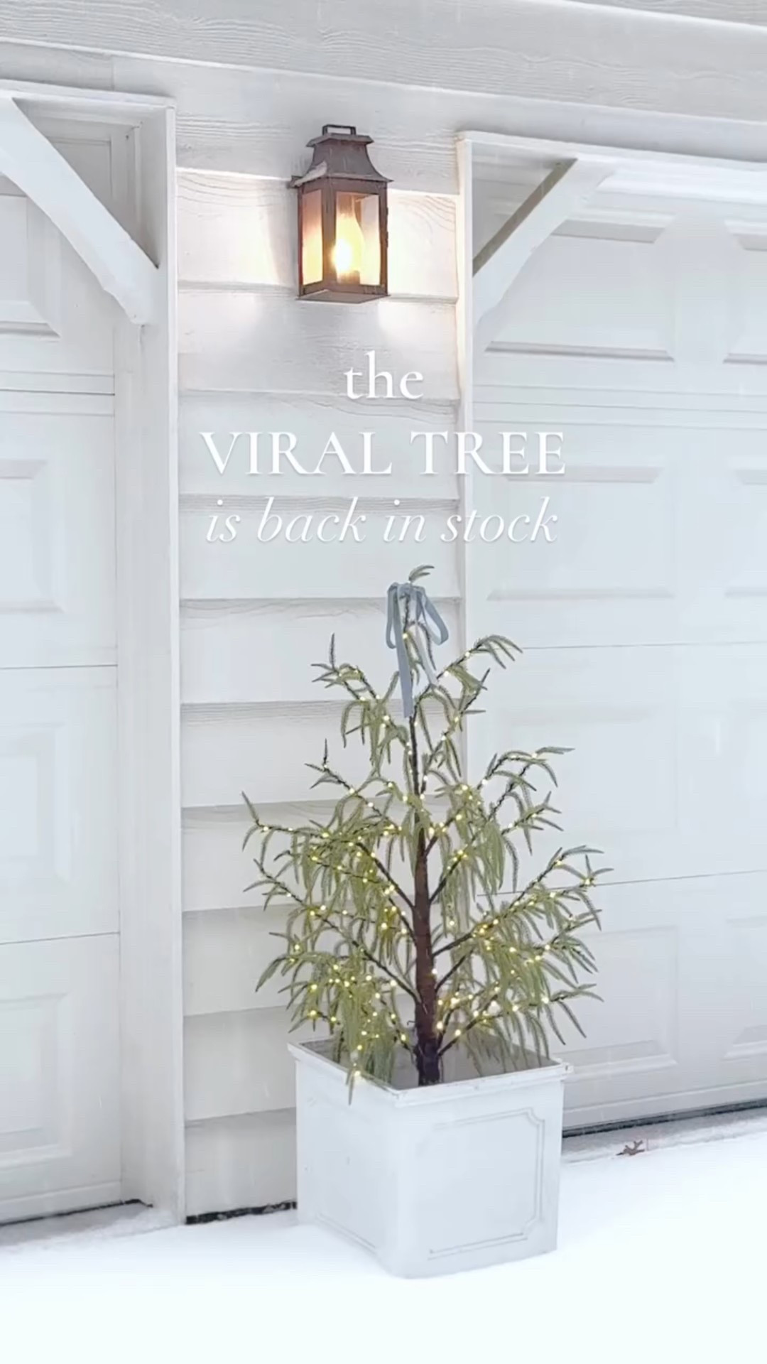 I am so obsessed with the pre-lit trees! They feel so magical, yet so effortless! Drop them into your favorite planters, add a bow and voila! I know it seems early, but they sold out FAST last year!