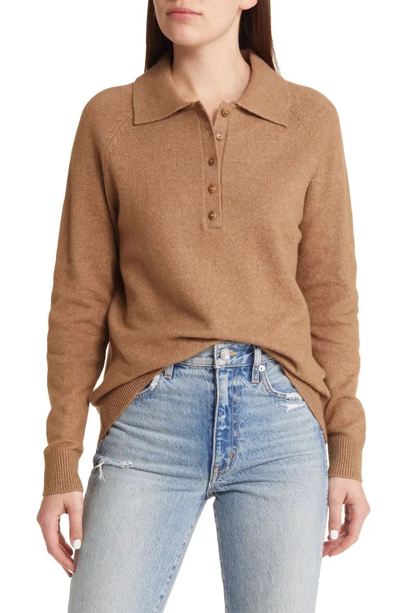 Cotton Blend Polo SweaterTREASURE & BOND | Nordstrom