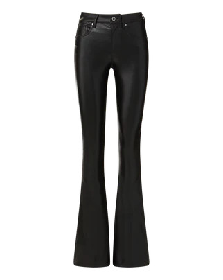Beverly Vegan Leather Skinny-Flare Pant | Extended | Veronica Beard