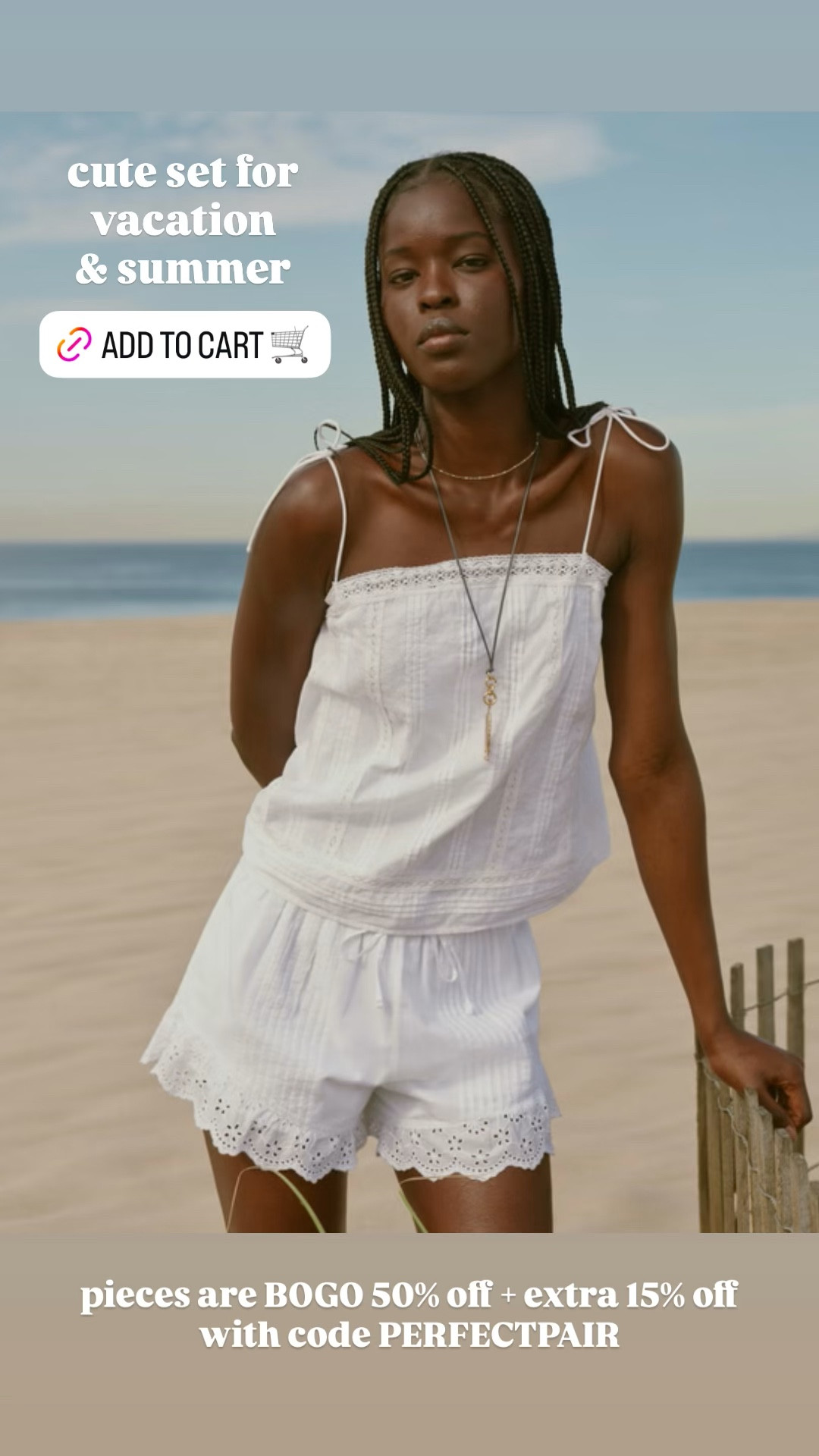 Cute matching set for vacation + summer is BOGO 50% off + extra 15% off with code PERFECTPAIR

#LTKSaleAlert