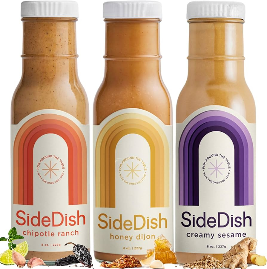 Salad Dressing Variety Pack (Pack of 3) – Chipotle Ranch, Creamy Sesame, Honey Dijon Made w/Avo... | Amazon (US)