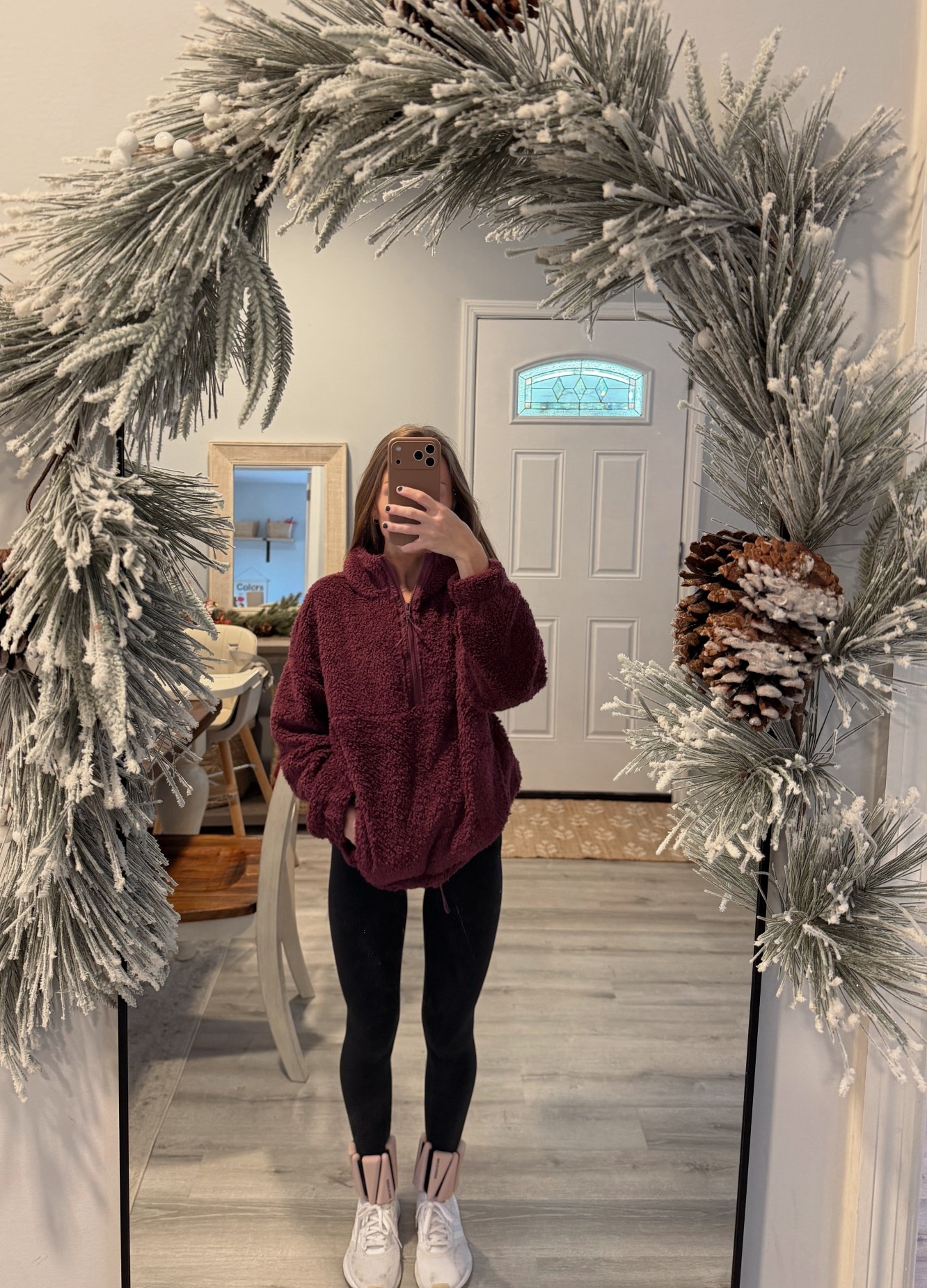 $10 half-zip up from Walmart!!! Comfy & cute 👏🏼