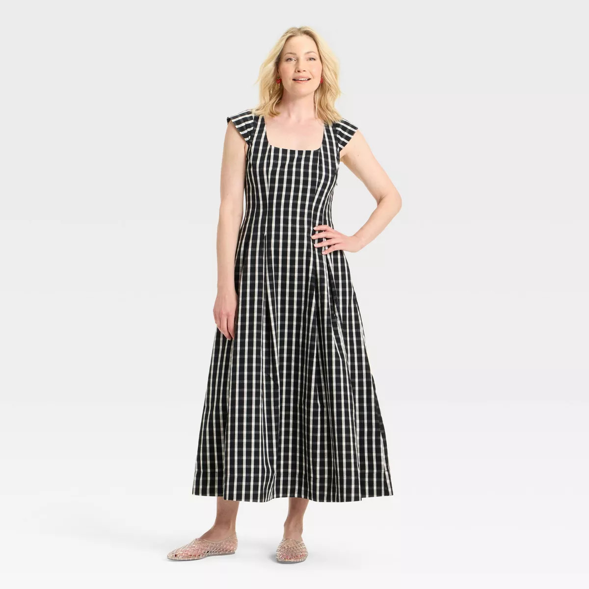 Women's Poplin Midi Dress - A New Day™ | Target