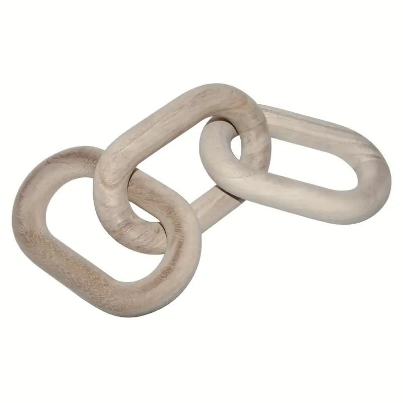 1pc Rustic Farmhouse Wood Chain Link Decor - Perfect for Home Decoration, Living Room Shelf, and ... | Temu Affiliate Program