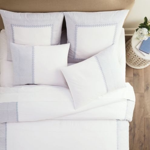 Lulu Embroidered Stripe Bedding | Ballard Designs, Inc.